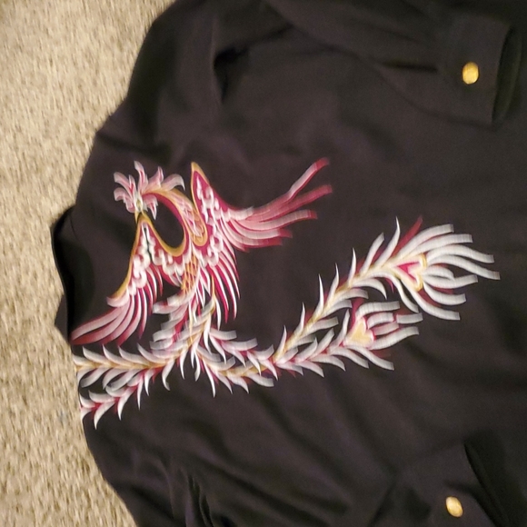 Bob Mackie XL Zip embroidered Jacket x3- brown, blue and black- all XL - Picture 4 of 13